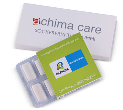 Tyggegummi med trykk