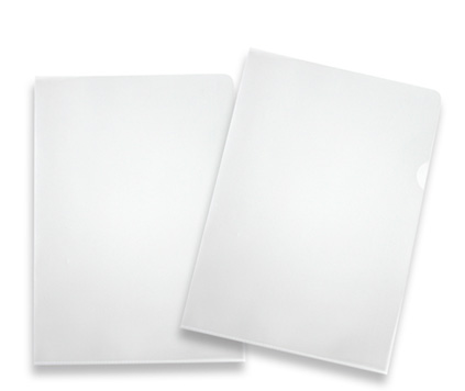 Plastmappe krystallklar A4, pvc