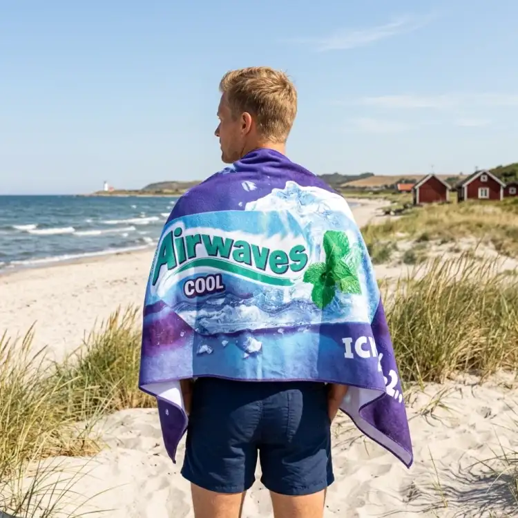 Velurhåndkle med trykk