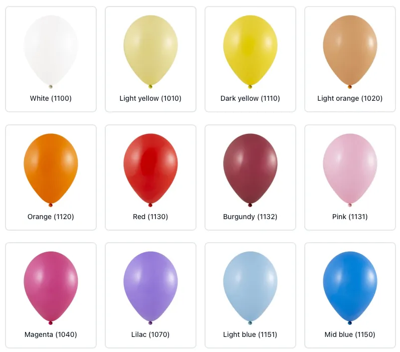 Ballonger med fototrykk CMYK