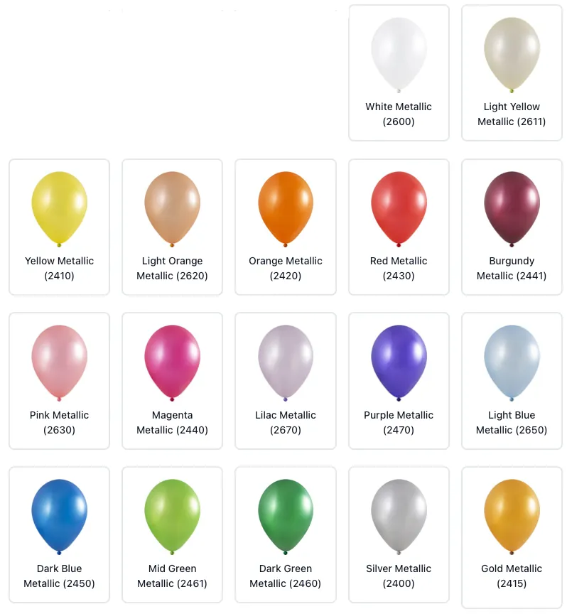 Reklameballonger Metallic