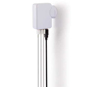 Reiseadapter med fire USB-porter