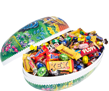 Påskeegg Innpakket godteri