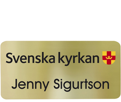 Navneskilt Rektangel Metall