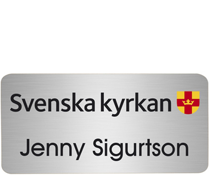 Navneskilt Rektangel Metall