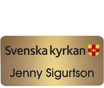 Navneskilt Rektangel Metall