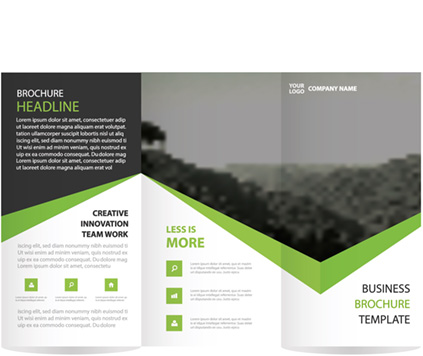 A4 Folder tredelt