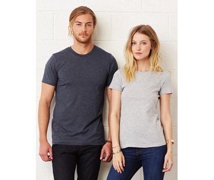 Unisex T-skjorte med rund hals