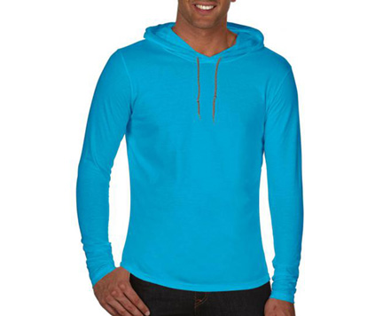 Anvil Sleeve Hooded Tee