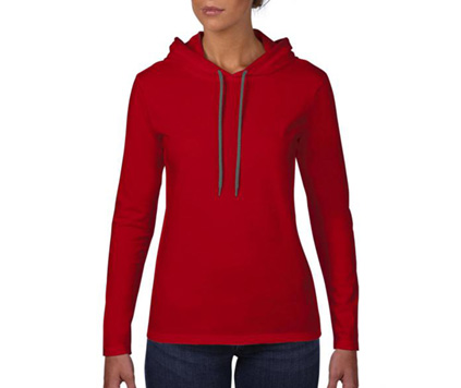 Anvil Sleeve Hooded Tee