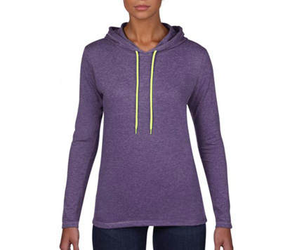 Anvil Sleeve Hooded Tee