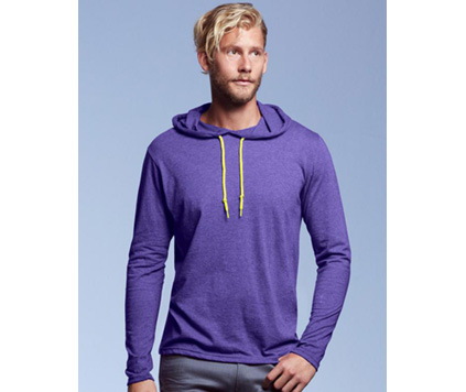 Anvil Sleeve Hooded Tee