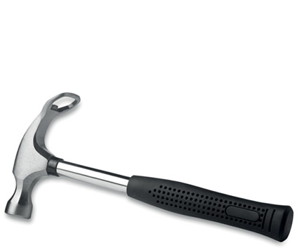 Hammer med flaskeåpner
