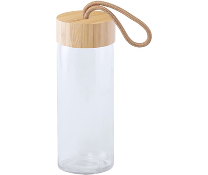 Glassflaske Bambus