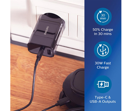 Philips ultrahurtig vegglader