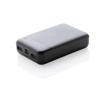 10 000 mAh powerbank i resirkulert plast