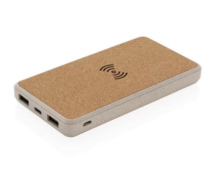 Kork & hvete 8000 mAh trådløs powerbank