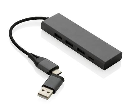Hub med 3 USB-porter, resirkulert