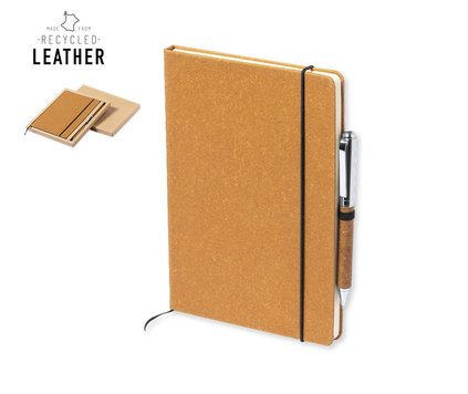 Skrivesett Recycled Leather