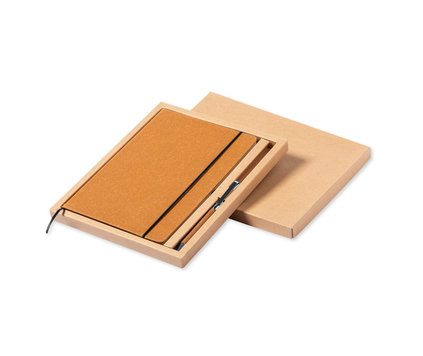 Skrivesett Recycled Leather