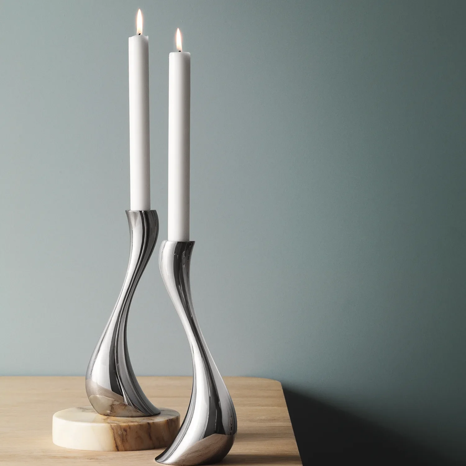 Georg Jensen Cobra lysestake 2-pakning