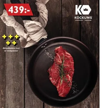 Stekepanne, karbonstål ø28 cm Kockums Jernverk
