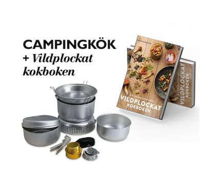 Campingkjøkken + kokeboken Vildplockat