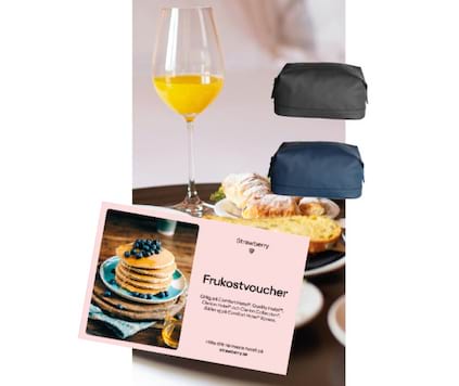 Hotellfrokost for 2 + toalettveske