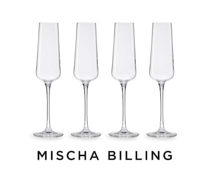 Mischa Billings Champagneglass 4-pakning og vinåpner