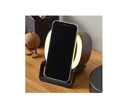 STILL høyttaler med lader, holder og lampe