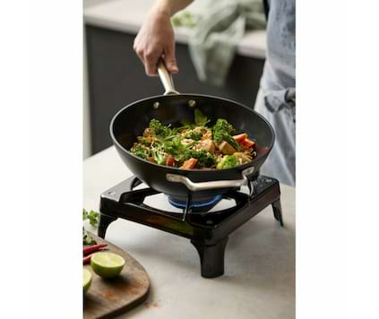 Pillivuyt Gourmet Travo Wok keramisk non-stick Dia 28 cm Svart
