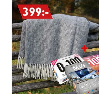 Pledd i ull med selskapsspill