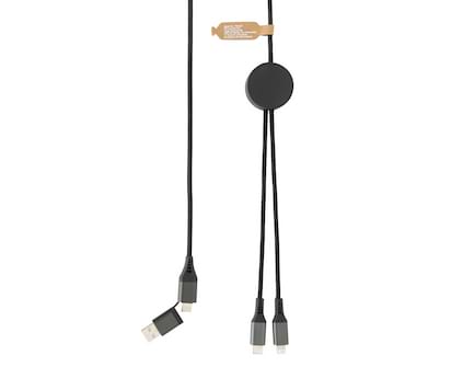 Terra RCS resirkulert PET-kabel på 3 meter 4-i-1