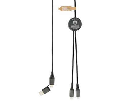 Terra RCS resirkulert PET-kabel på 3 meter 4-i-1