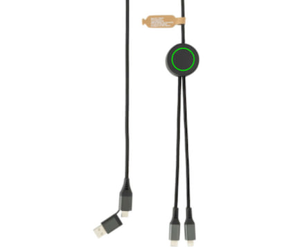 Terra RCS resirkulert PET-kabel på 3 meter 4-i-1