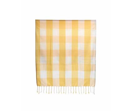 Hamamhåndkle i resirkulert materiale - blå stripe inkludert totebag