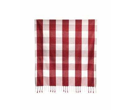 Hamamhåndkle i resirkulert materiale - blå stripe inkludert totebag