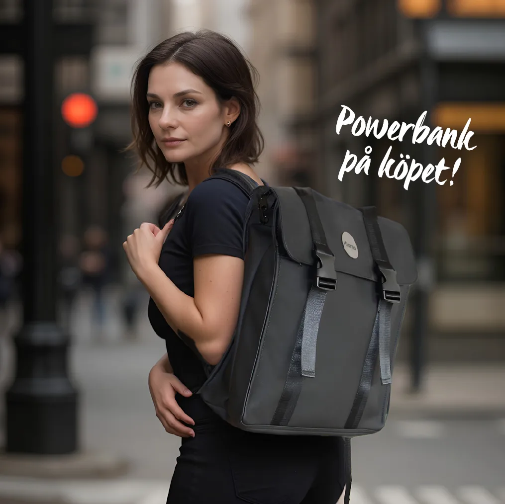 Kensington ryggsekk + powerbank - deVal