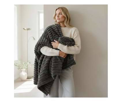 Pledd Cozy - Kosta Linnewäfveri