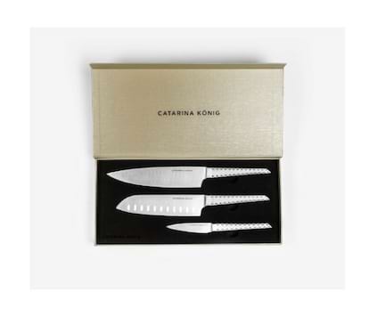 Knivsett 3 deler Strawberry Collection - Catarina König