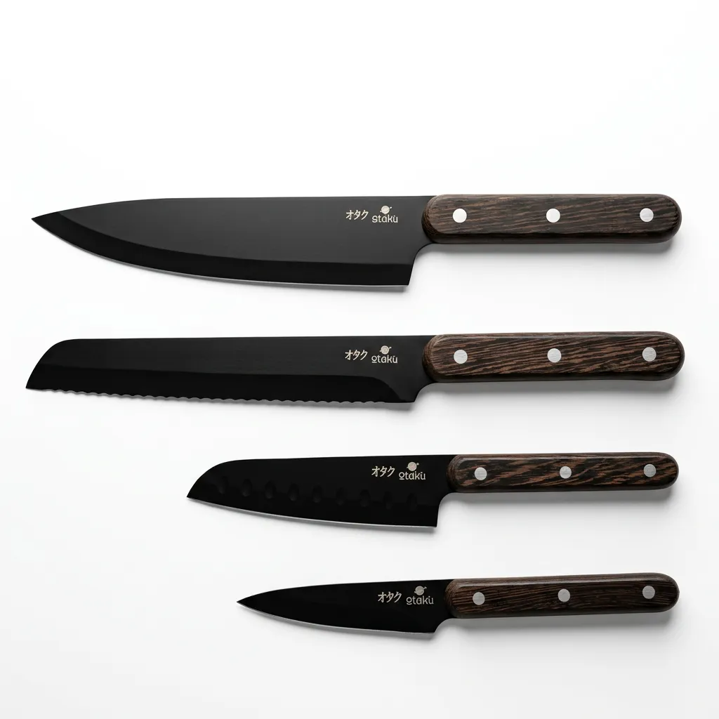 Design of Scandinavia-gavekort + knivsett med fire kniver fra Otaku